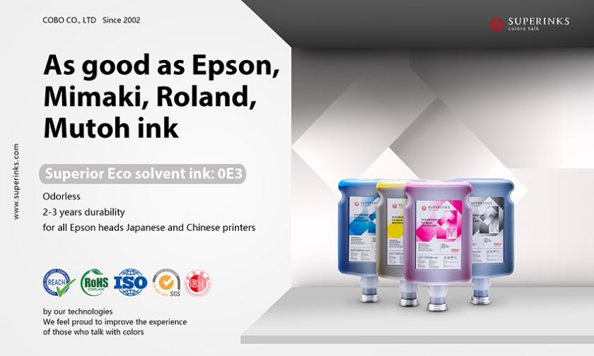 Superior eco solvent ink